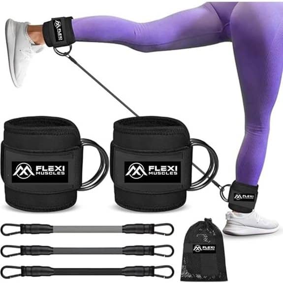 15 beste Resistance Bands, die das Fitnessstudio direkt zu dir nach Hause bringen bands,, beste, bringen, das, die, dir, direkt, empfehlungen, Fitness zu Hause, fitnessstudio, hause, Körpertransformation, nach, produkt, resistance, Widerstandsbänder, yoga 15 Knöchel-Widerstandsbänder mit Manschetten für Kickbacks und Gesäßtraining