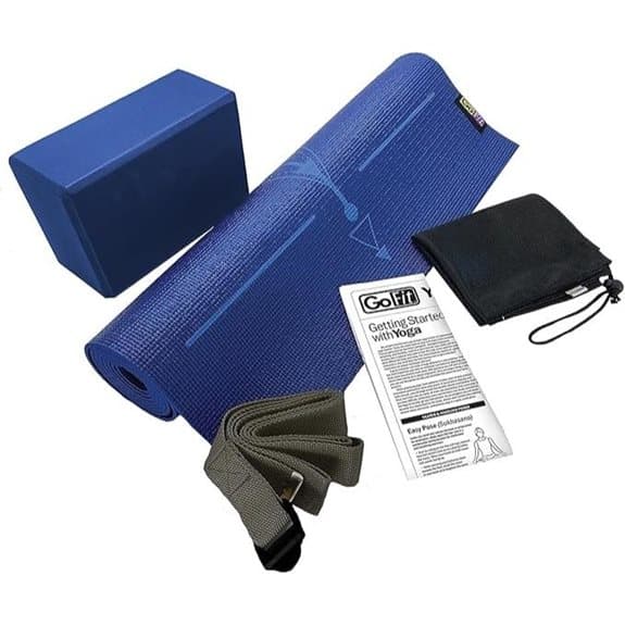 15 beste Yoga-Anfängerset perfekt für deinen ersten Flow Anfänger Yoga, beste, deinen, empfehlungen, ersten, flow, für, perfekt, produkt, yoga, Yoga Sets, Yoga Zubehör, yoga-anfängerset 8 GoFit Unisex Yoga Starter Kit Blau 24,75 x 5 x 8,25 Zoll