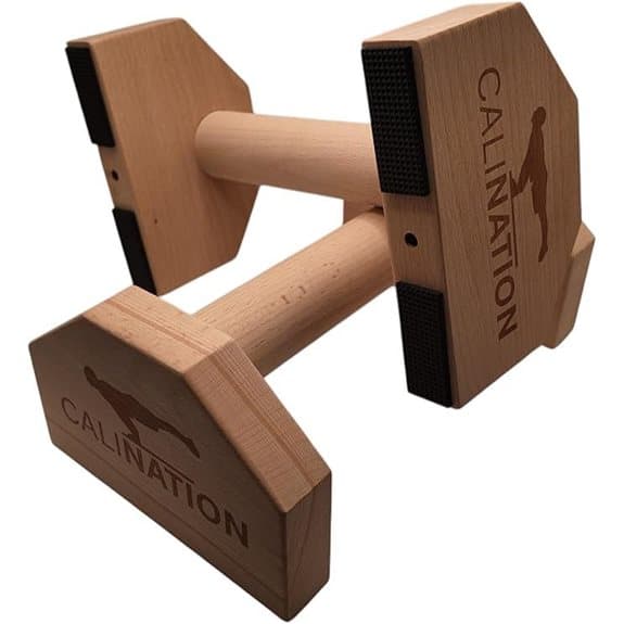 Calination Buchen-Holz Paralletten für Calisthenics & Gymnastik