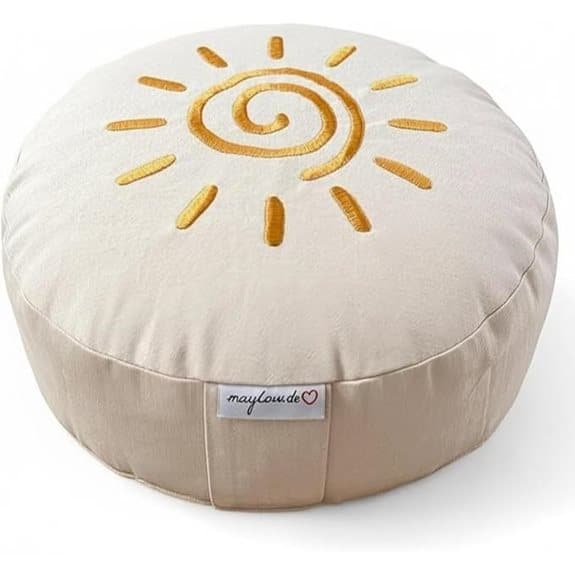 15 beste Yogakissen, die deine Praxis für immer verändern werden beste, deine, die, empfehlungen, für, immer, Meditation, praxis, produkt, verändern, werden, yoga, Yoga-Praxis, Yogakissen 12 Yoga-Kissen mit besticktem waschbarem Buchweizenüberzug