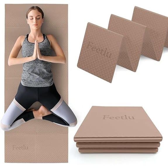 7 Beste Faltbare Yogamatten, die Flach Verpackt Werden Ohne Viel Platz Einzunehmen beste, die, einzunehmen, empfehlungen, faltbar, faltbare, flach, ohne, platz, produkt, verpackt, viel, werden, yoga, Yoga-Praxis, Yogamatte, Yogamatten 6 6mm Faltbare Yogamatte für Reisen und Training