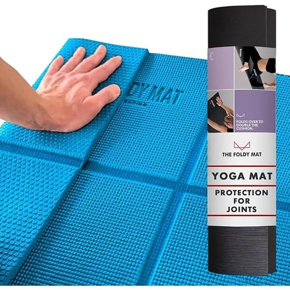 7 Beste Faltbare Yogamatten, die Flach Verpackt Werden Ohne Viel Platz Einzunehmen beste, die, einzunehmen, empfehlungen, faltbar, faltbare, flach, ohne, platz, produkt, verpackt, viel, werden, yoga, Yoga-Praxis, Yogamatte, Yogamatten 4 Faltbare Yogamatte mit Körperausrichtungssystem