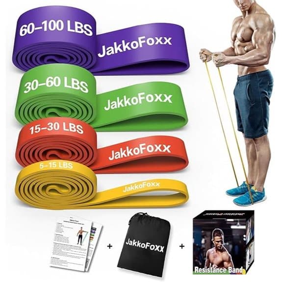 15 beste Resistance Bands, die das Fitnessstudio direkt zu dir nach Hause bringen bands,, beste, bringen, das, die, dir, direkt, empfehlungen, Fitness zu Hause, fitnessstudio, hause, Körpertransformation, nach, produkt, resistance, Widerstandsbänder, yoga 12 Fitness-Widerstandsbänder Set aus 4