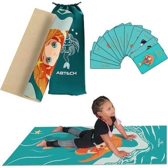 7 Beste Yogamatten-Sets, die deine Praxis zu Hause transformieren werden beste, deine, die, empfehlungen, hause, praxis, produkt, transformieren, werden, yoga, Yoga-Zubehör, Yogamatten, yogamatten-sets,, Zuhause praktizieren 1 Kinder-Yogamatte Set mit 12 Yoga-Karten