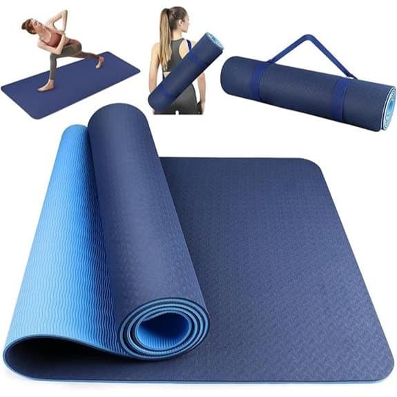 10 beste rutschfeste Yogamatten, die bei jeder Pose an Ort und Stelle bleiben rutschfest, Yoga Zubehör, Yogamatten 1 Rutschfeste TPE Yogamatte 72x24 Zoll