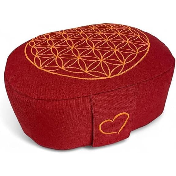 15 beste Yogakissen, die deine Praxis für immer verändern werden beste, deine, die, empfehlungen, für, immer, Meditation, praxis, produkt, verändern, werden, yoga, Yoga-Praxis, Yogakissen 11 Yoga-Meditationskissen mit Bio-Dinkelspelzen