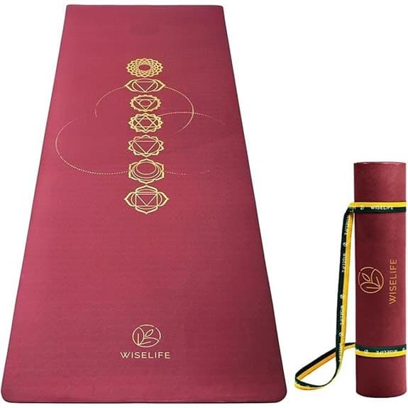 10 beste rutschfeste Yogamatten, die bei jeder Pose an Ort und Stelle bleiben rutschfest, Yoga Zubehör, Yogamatten 7 Wiselife Bedruckte Yogamatte