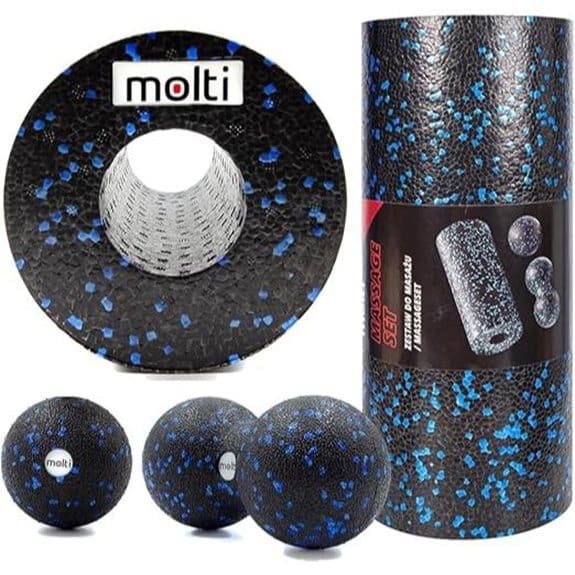 15 beste Schaumstoffrollen, für die deine schmerzenden Muskeln dir dankbar sein werden beste, dankbar, deine, die, dir, empfehlungen, Erholung, für, muskeln, Muskelverspannungen, produkt, Schaumstoffrolle, schaumstoffrollen,, schmerzenden, sein, werden, yoga 11 Molti Fascia Set 3-teiliger Massage Roller & Bälle