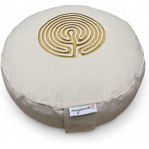 15 beste Yogakissen, die deine Praxis für immer verändern werden beste, deine, die, empfehlungen, für, immer, Meditation, praxis, produkt, verändern, werden, yoga, Yoga-Praxis, Yogakissen 10 Yoga-Kissen mit waschbarem besticktem Bezug (H15cm)