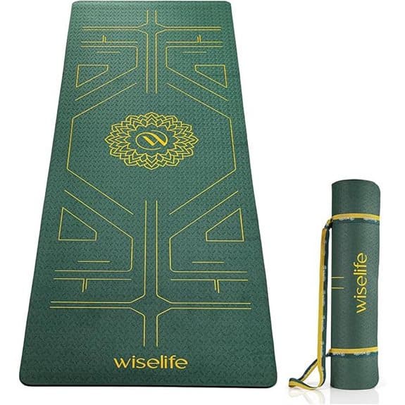 10 Beste TPE Yogamatten, die besser greifen als traditionelles Gummi als, besser, beste, Diamantschnitt-Textur, die, empfehlungen, greifen, gummi, produkt, rutschfeste Matten, tpe, TPE-Yogamatten, traditionelles, yoga, Yogamatten 5 Wiselife True Alignment Yogamatte mit Tragegurt