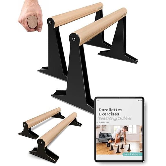 PULLUP & DIP Holz-Paralletten für Calisthenics und Gymnastik